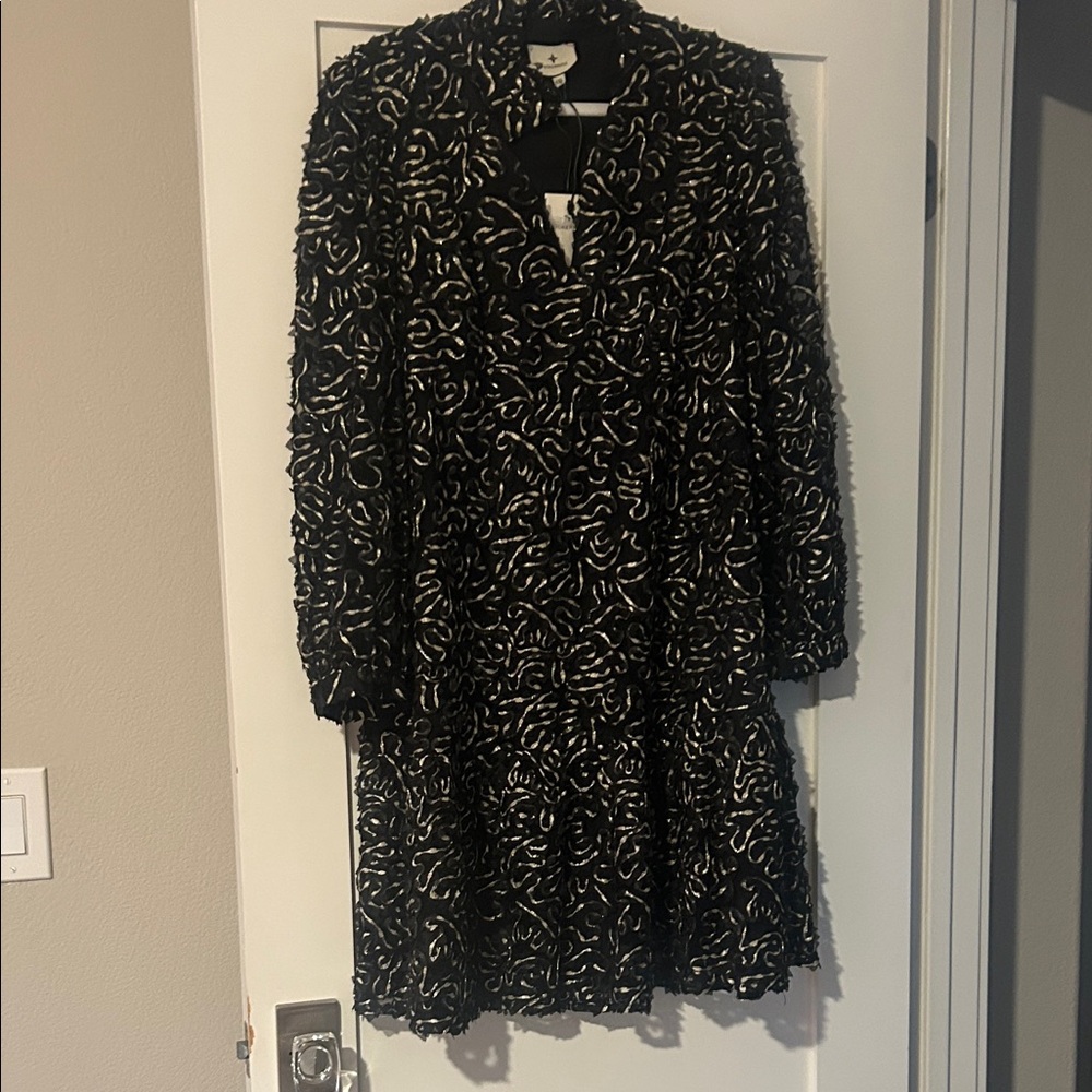 Tuckernuck Black and Silver above the knee Dress